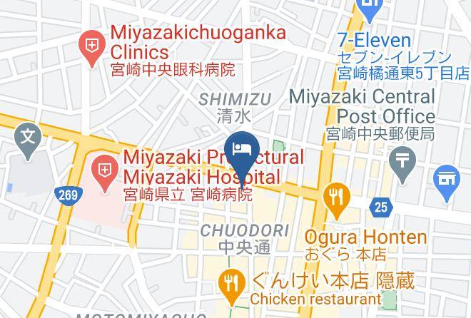 Miyazaki City - Hoterueriawanmiyazaki City Maps