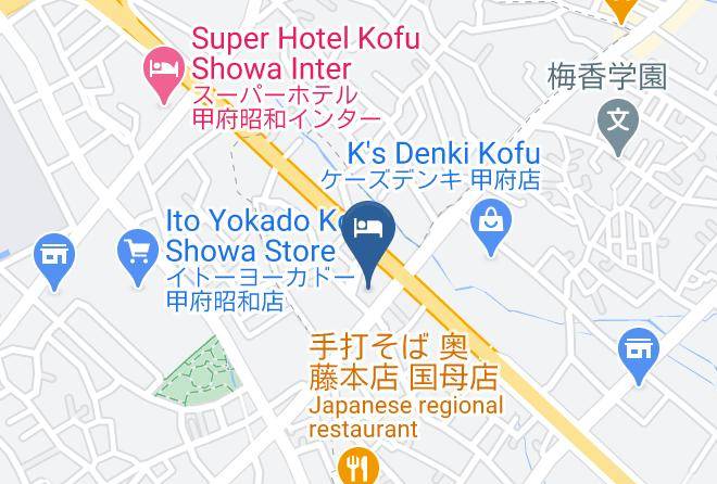 Kofu City - Hoterunaito Kofushowa Maps