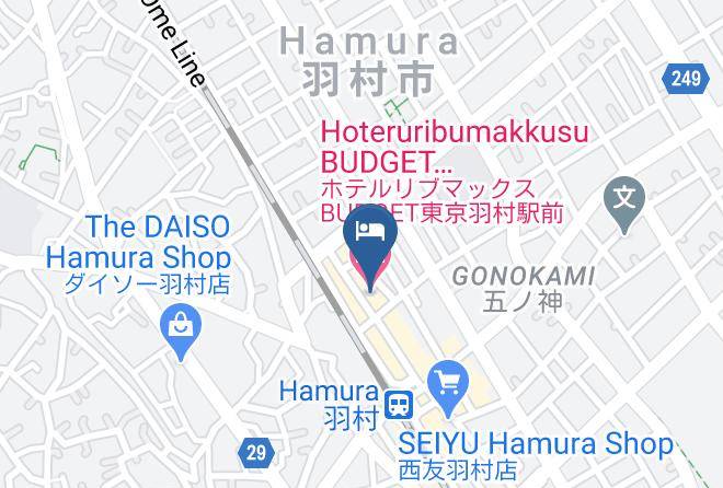 Hamura City - Hoteruribumakkusu Budget Tokyohamura Ekimae Maps