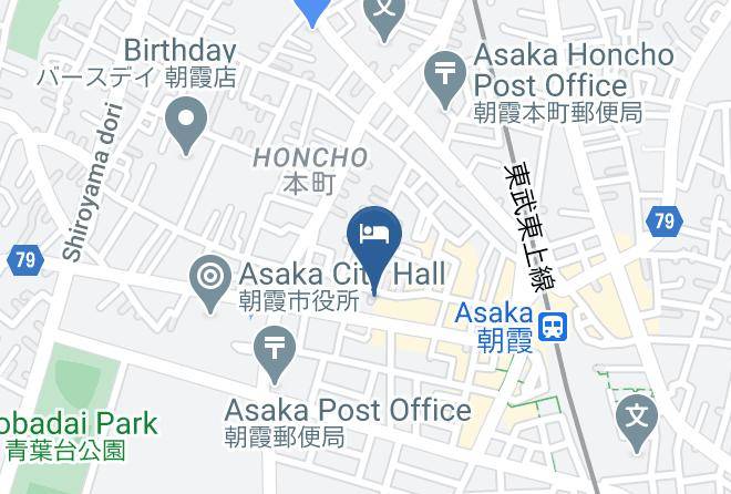 Asaka City - Hoteruribumakkususaitamaasaka Ekimae Maps