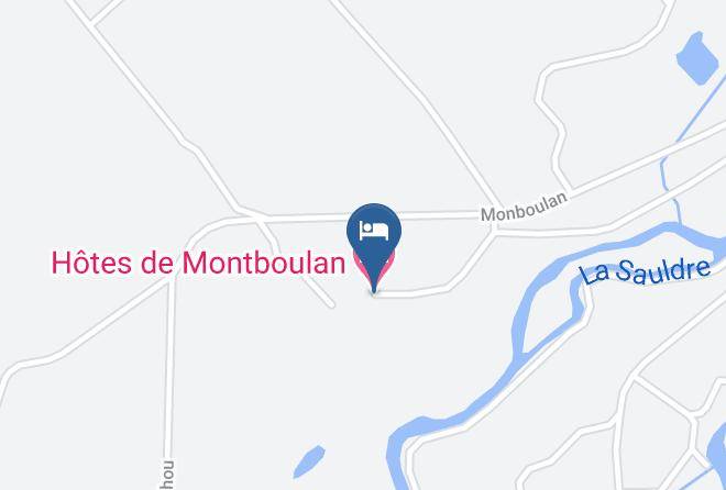 Loir Et Cher - Hotes De Montboulan Maps