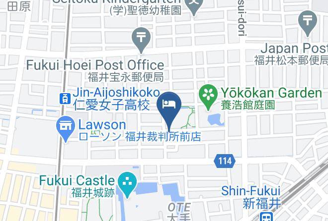 Fukui City - Houei Ryokan Maps