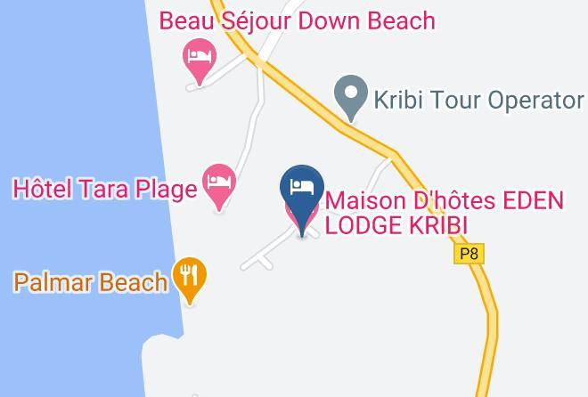 Maison D'hotes Eden Lodge Kribi Map - Sud - Ocean