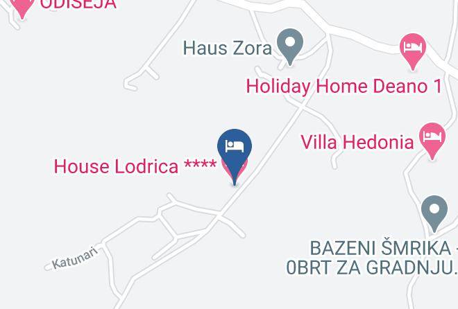 House Lodrica Map - Primorje Gorski - Vinodol