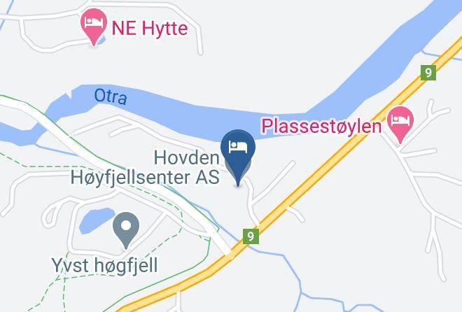 Bykle - Hovden Hoyfjellsenter As Maps