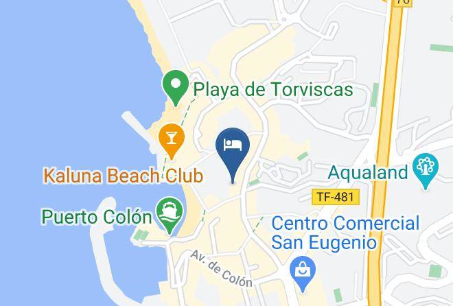 Santa Cruz De Tenerife - Hovima La Pinta Beachfront Family Hotel Maps
