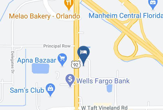 Orange - Howard Johnson By Wyndham Airport Florida Mall Maps