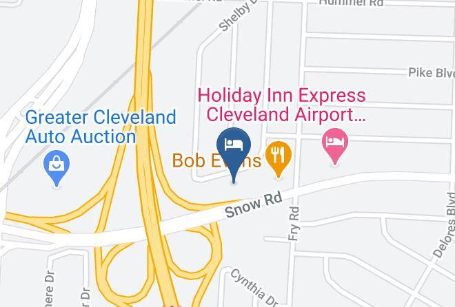 Howard Johnson By Wyndham Cleveland Airport Map