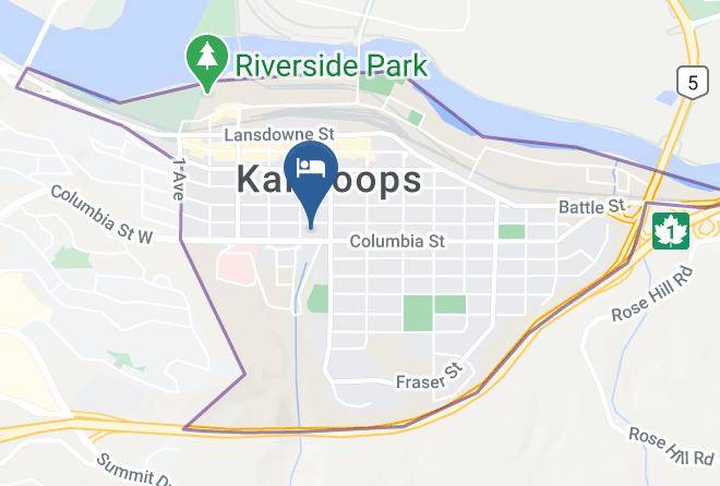 Thompson Nicola - Howard Johnson By Wyndham Downtown Kamloops Maps