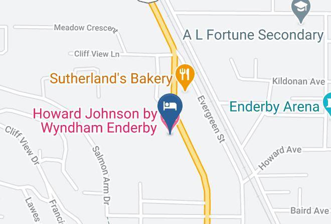 North Okanagan - Howard Johnson By Wyndham Enderby Maps