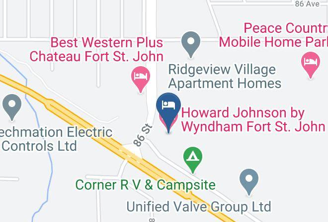 Peace River - Howard Johnson By Wyndham Fort St John Maps