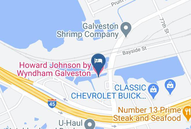 Galveston - Howard Johnson By Wyndham Galveston Maps