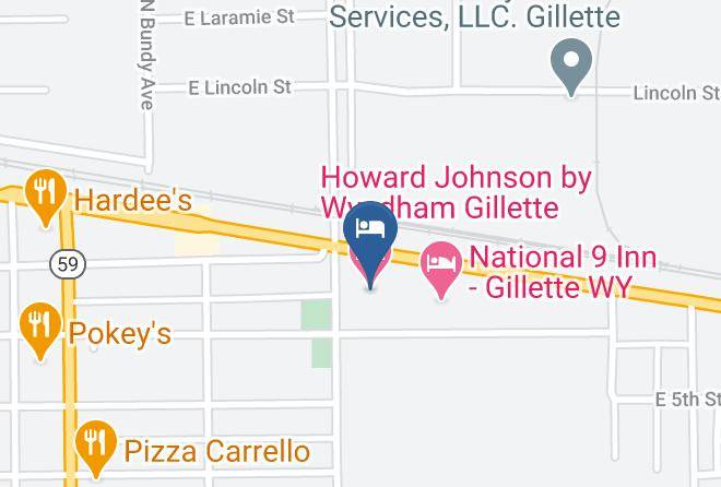 Howard Johnson By Wyndham Gillette Map
