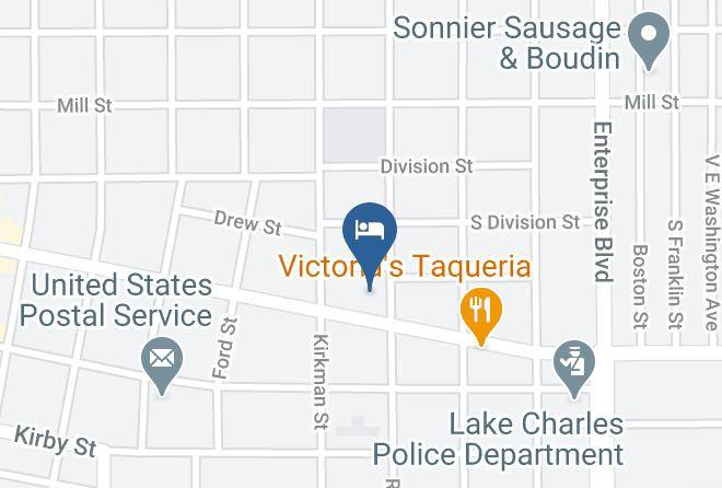 Howard Johnson By Wyndham Historic Lake Charles Map