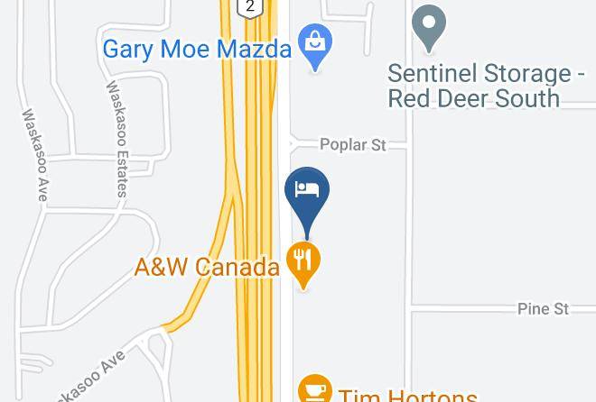 Howard Johnson By Wyndham Red Deer Map