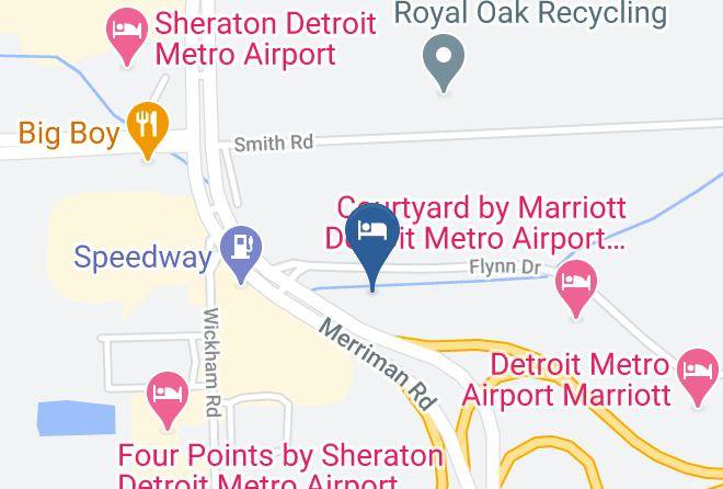 Wayne County - Howard Johnson By Wyndham Romulus Detroit Metro Airport Maps