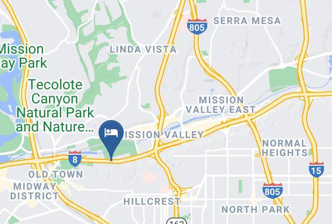 San Diego - Howard Johnson By Wyndham San Diego Hotel Circle Maps
