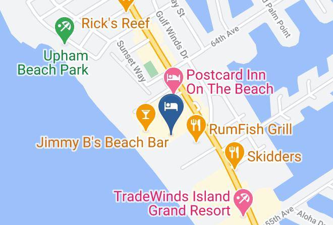 Howard Johnson By Wyndham St Pete Beach Fl Resort Hotel Map