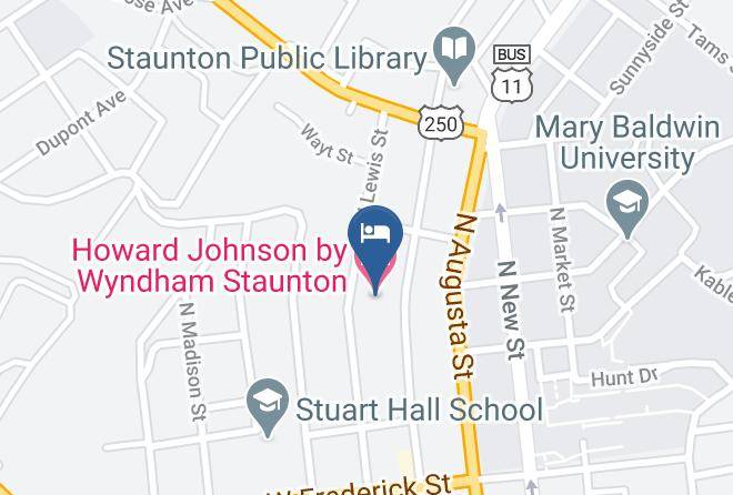Staunton City - Howard Johnson By Wyndham Staunton Maps