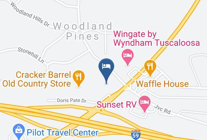 Tuscaloosa - Howard Johnson By Wyndham University Of Alabama Tuscaloosa Maps
