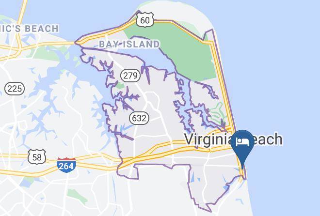 Virginia Beach City - Howard Johnson By Wyndham Virginia Beach At The Beach Maps