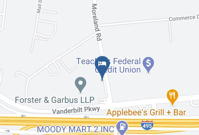 Howard Johnson Express Inn Commack Hotel Map