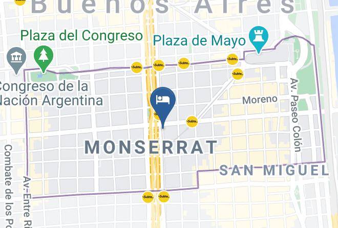 Autonomous City Of Buenos Aires - Howard Johnson Hotel 9 De Julio Avenue Maps