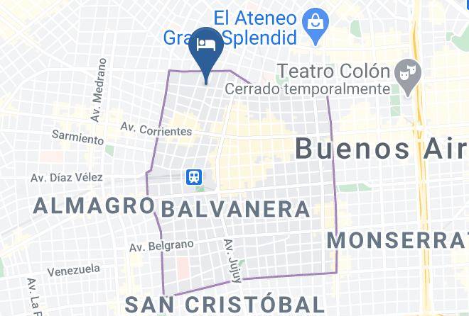 Balvanera - Howard Johnson Hotel Abasto Maps