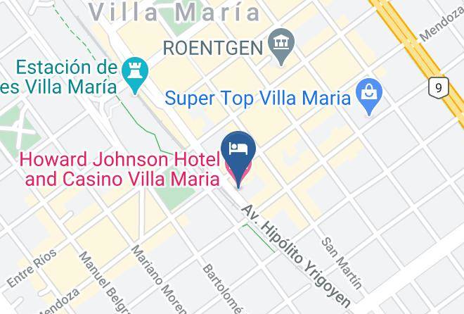 General San Martin Department - Howard Johnson Hotel And Casino Villa Maria Maps