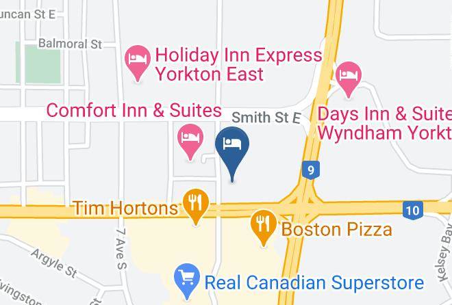 Division 9 - Howard Johnson Inn Yorkton Maps