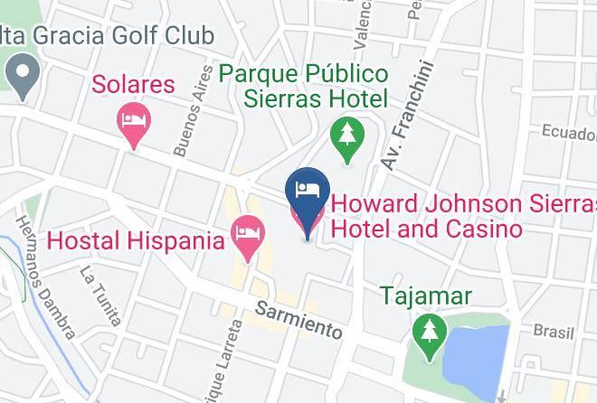 Santa Maria Department - Howard Johnson Sierras Hotel And Casino Maps