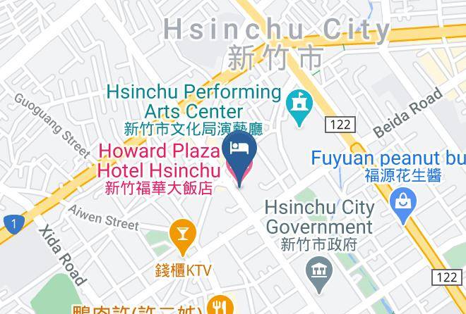 Hsinchu City - Howard Plaza Hotel Hsinchu Maps
