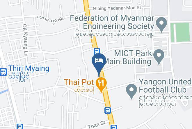 Yangon West - Hoya International Hotel Yangon Maps