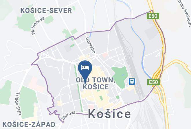 Kosice - Hradbova Penzion Maps
