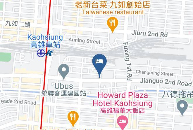 Sanmin District Changming Street Shopping Area - Hsing Ke Lira Hotel Maps