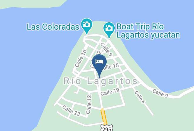 Rio Lagartos Municipality - Htelito Mariaeugenia Rio Maps