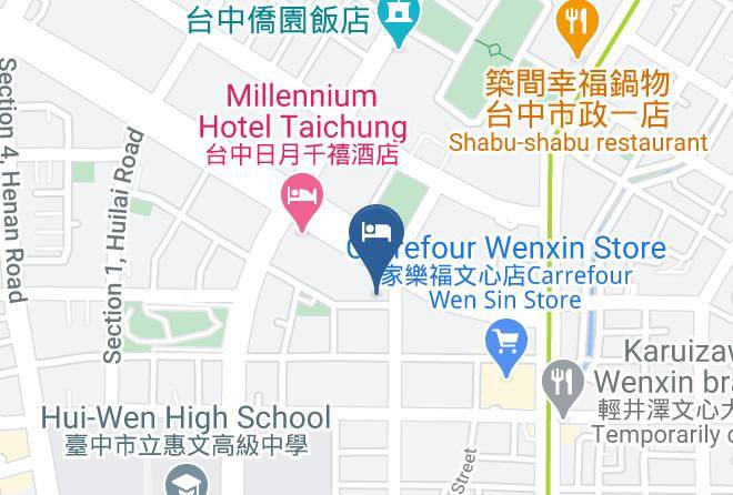 Xitun District - Hua Pinju Motel Maps