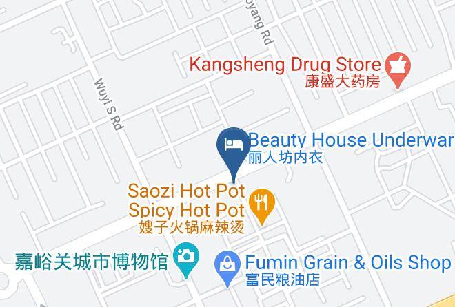 Jiayuguan - Hua Yuan Hotel Jiayuguan Maps