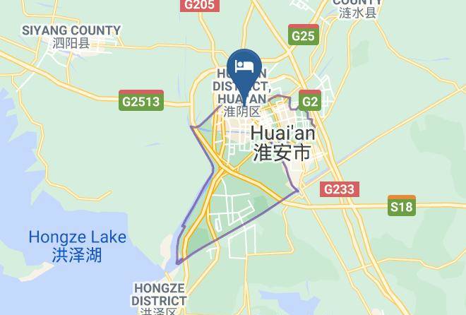 Huaian - Huai An Shi Fu Ming Kuai Jie Jiu Dian Maps