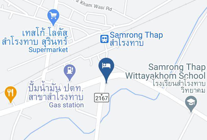 Amphoe Samrong Thap - Huaisaengchan Resort Maps