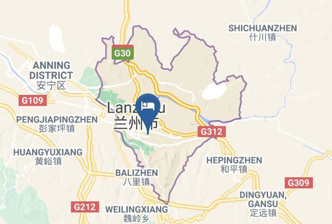 Lanzhou - Hualian Hotel Maps