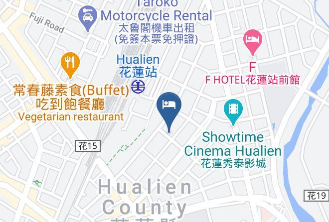 Hualien Bird's House Hostel Mapa - Taiwan - Hualiennty
