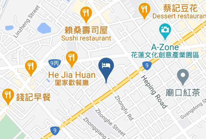 Hualien Bulowan Hotel Mapa - Taiwan - Hualiennty