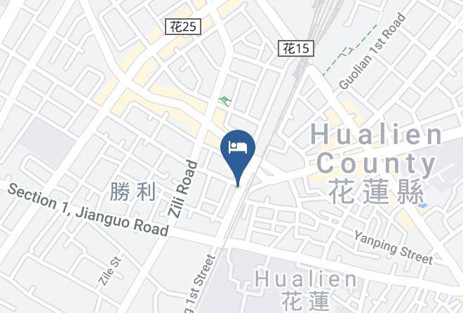 Hualien Hua Yi Su Guang Inn Mapa - Taiwan - Hualiennty