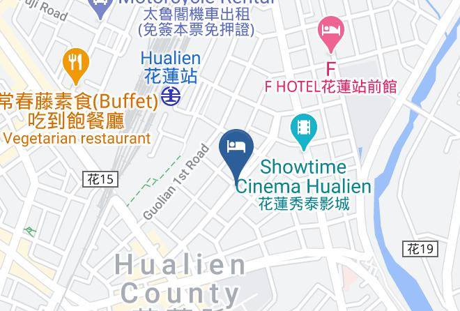 Hualien Sofun B&b Mapa - Taiwan - Hualiennty
