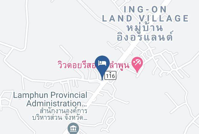 Amphoe Mueang Lamphun - Huandalha Resort Maps