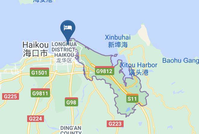 Haikou - Huandao Tide Hotel Maps