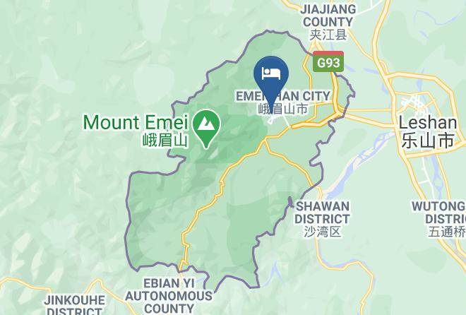 Leshan - Huangdi Hotel Emeishan Maps