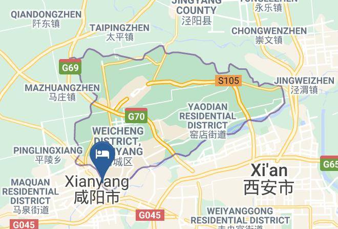 Xianyang - Huangdu Hotel Maps