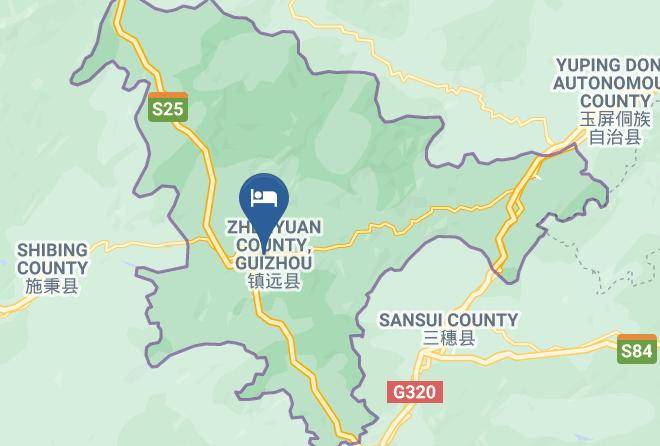 Qiandongnan Aut Prefecture - Huangguan Hotel Maps